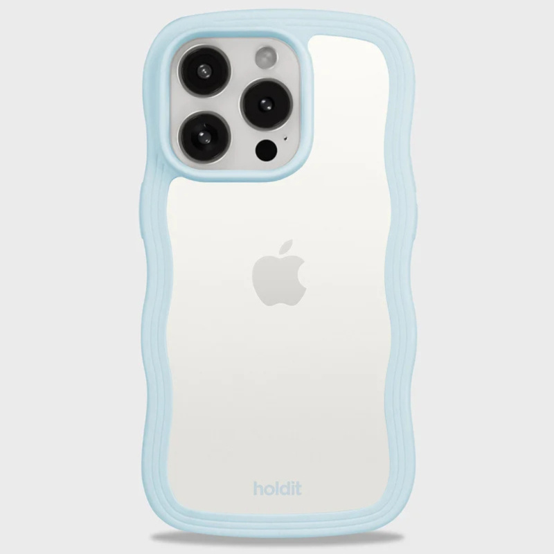 HOLDIT Kryt na mobil iPhone 15 Pro Max - Mineral Blue/Transparent