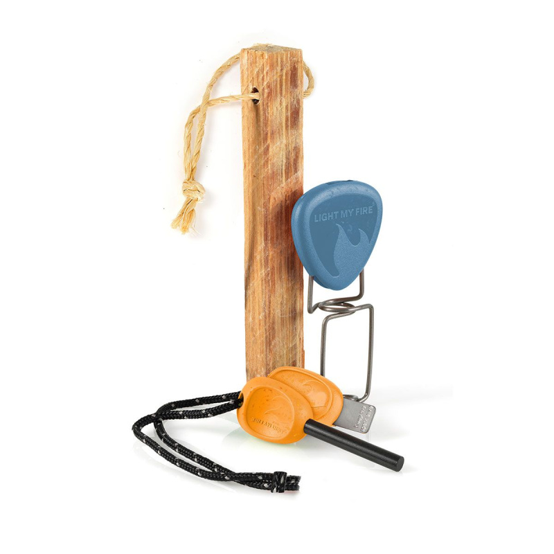 Light my fire Sada na rozdělávání ohně- FireLighting Kit, hazy blue/rusty orange, 3 ks