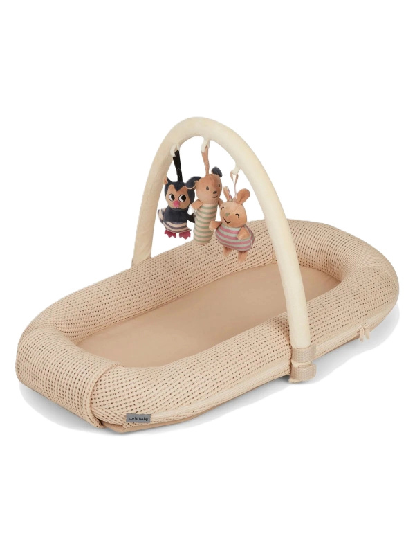 Carlo Baby hnízdečko s hrazdičkou beige