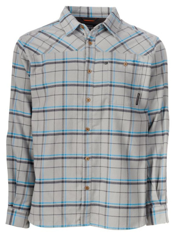 Grundéns košile steelhead flannel metal plaid - xxl