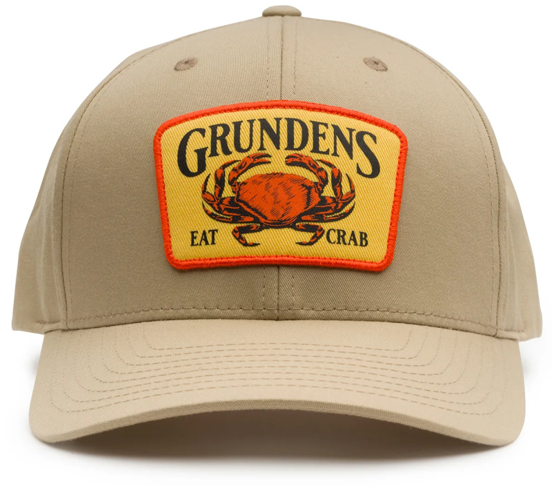 Grundéns kšiltovka eat crab trucker 312 khaki/white