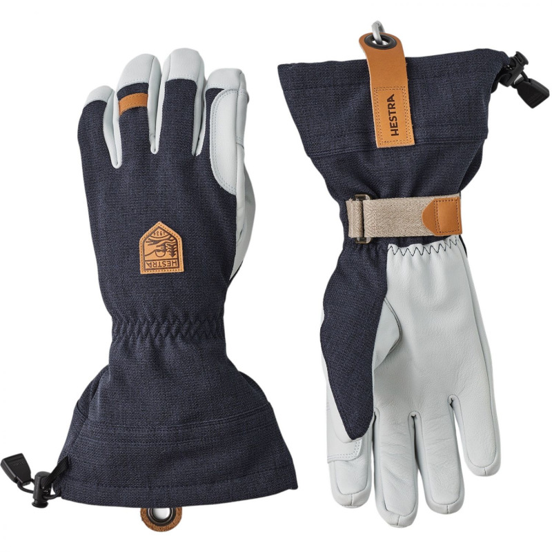 Hestra Army Leather Patrol Gauntlet, lyžařské rukavice, námořnická modrá