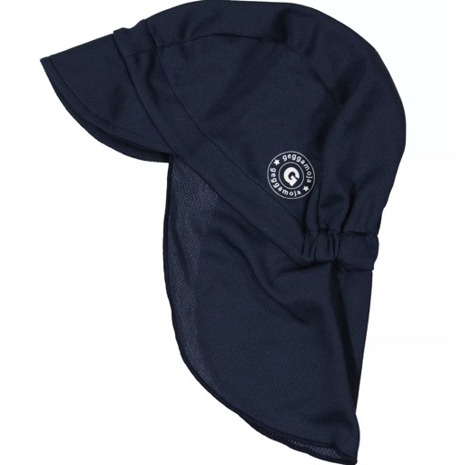 Dětský UV klobouk s kšiltem proti slunci modrý Geggamoja Velikost: 41-46cm (0-4 měsíce)