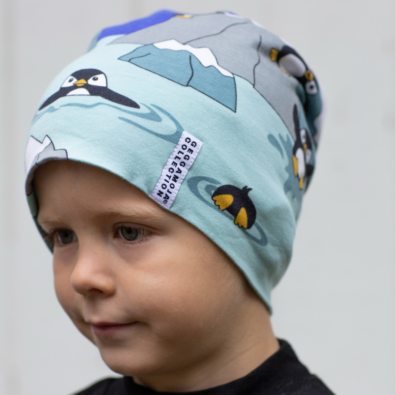 Dětská tenká bambusová čepice Glacier sea Geggamoja Velikost: 56-58cm (6let - dospělý) L