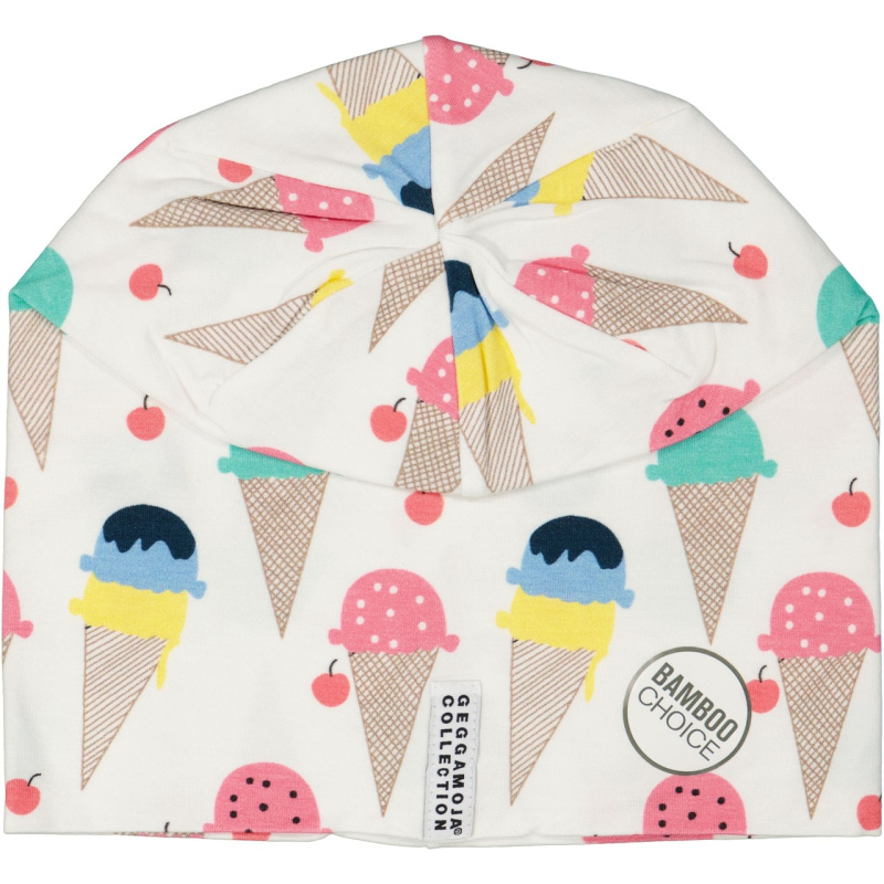 Dětská tenká bambusová čepice zmrzlina Geggamoja Velikost: 36-38cm (0-2 měsíce) MINI