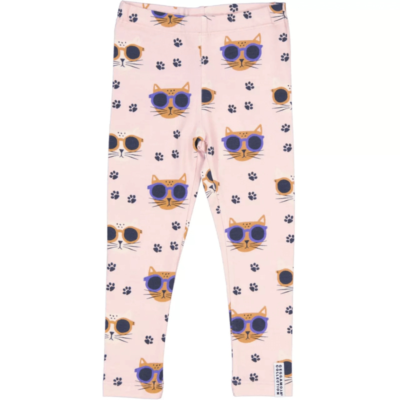 Bambusové dětské legíny Pink Cool Cats Geggamoja Velikost: 98/104