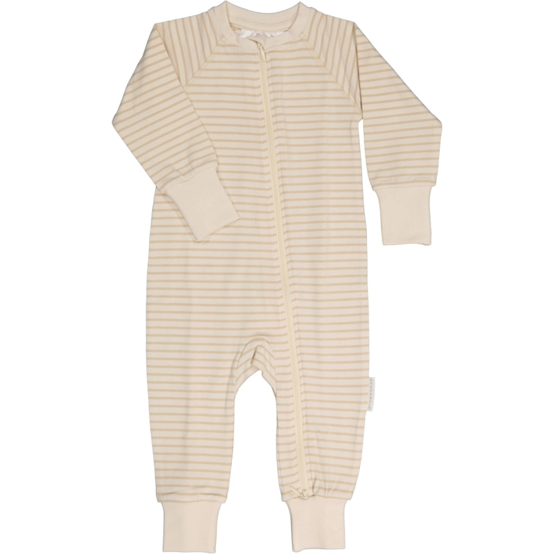 Rostoucí bambusové pyžamo Classic Offw/beige overal Geggamoja Velikost: 62/68