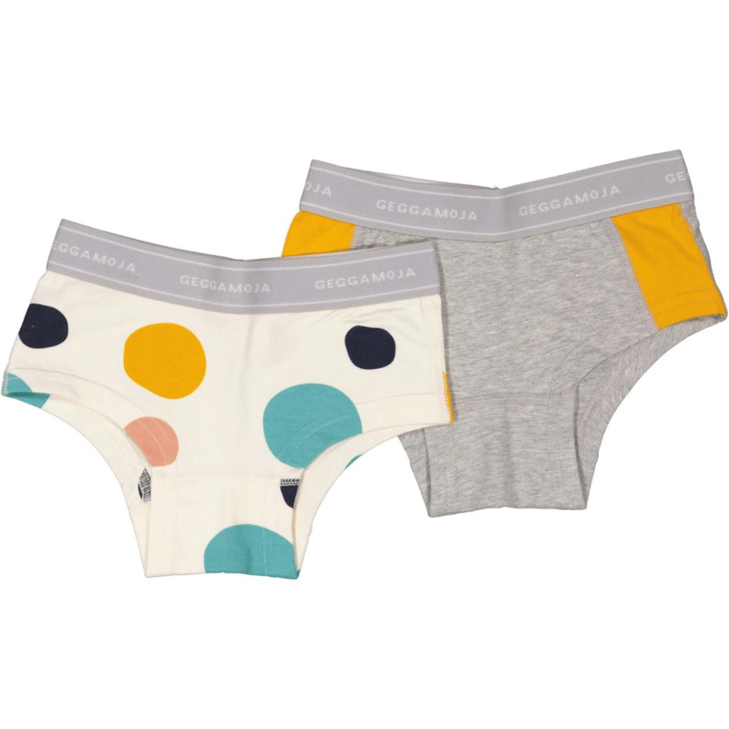 Dětské dívčí kalhotky z bambusu 2ks v balení Dots Geggamoja Velikost: 134/140