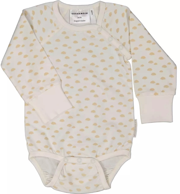 Bambusové body dětské s dlouhým rukávem Beige cloud Geggamoja Velikost: 86/92