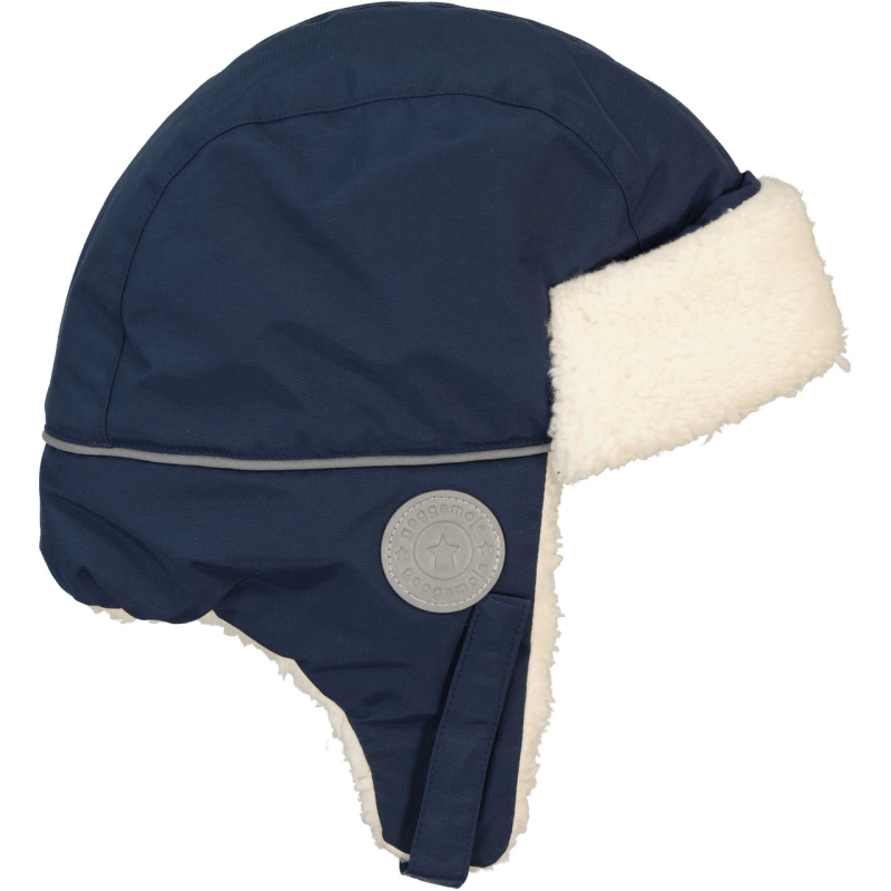 Dětská zimní čepice ušanka NAVY Geggamoja Velikost: 49-54cm (10-24 měsíců)