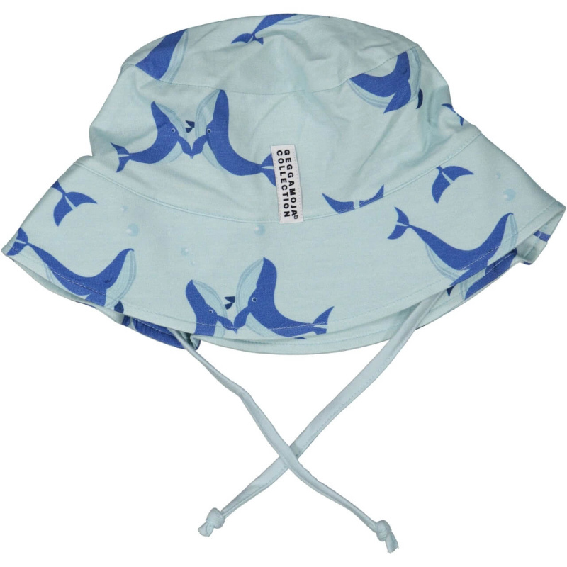 Dětský bambusový klobouk proti slunci Blue Whale Geggamoja Velikost: 49-54cm (10-24 měsíců)