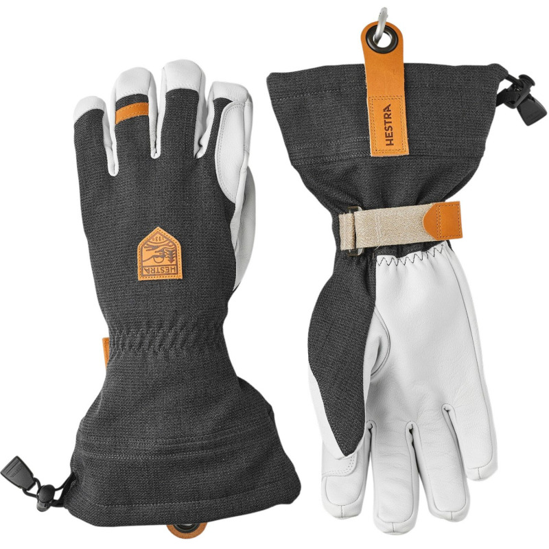 Hestra Army Leather Patrol Gauntlet, lyžařské rukavice, tmavě šedé