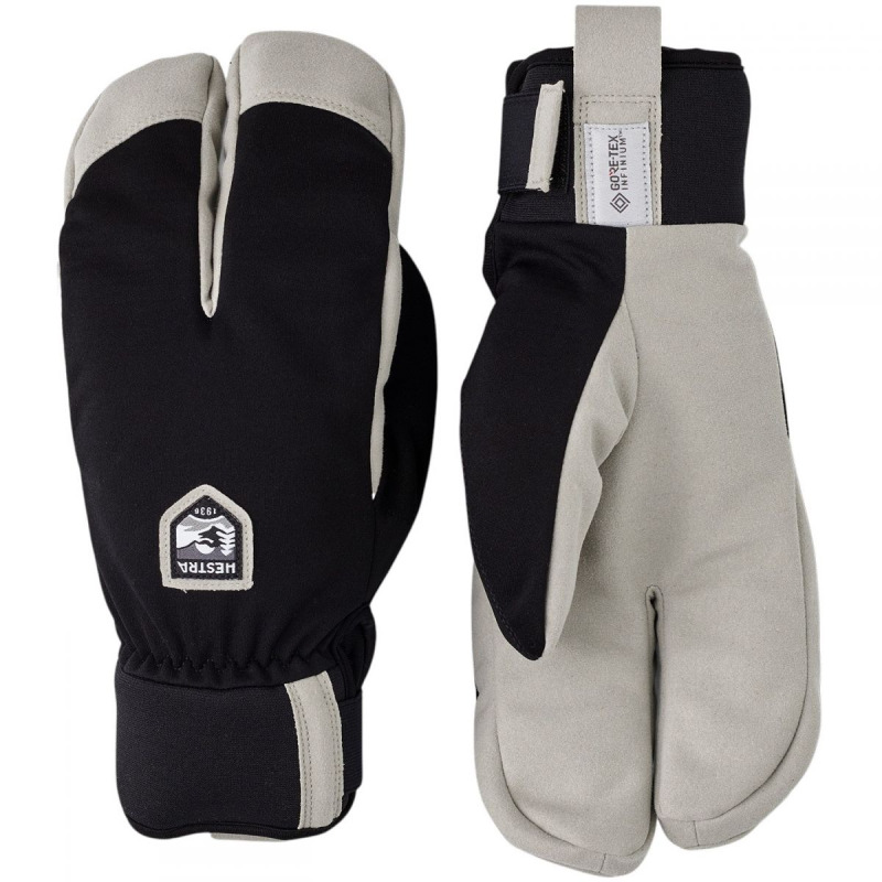 Hestra W.S. Wool Terry Split, rukavice, černé