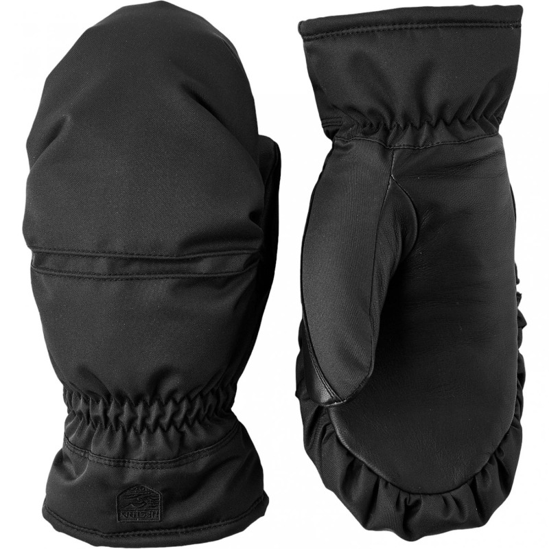 Hestra Primaloft Leather, lyžařské palčáky, dámské, černé