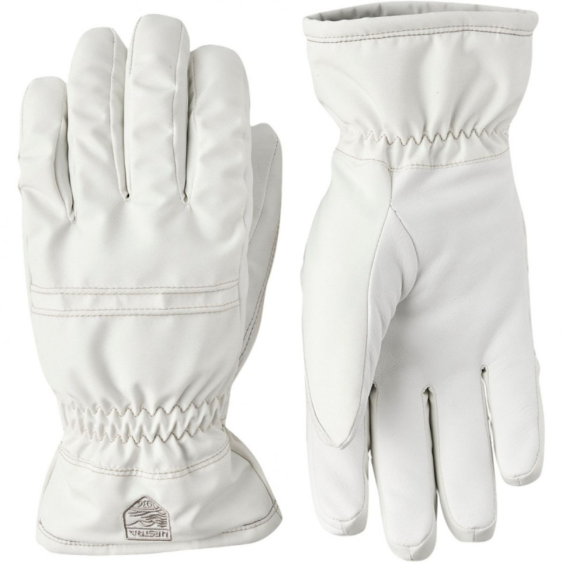 Hestra Primaloft Leather, lyžařské rukavice, dámské, bílé