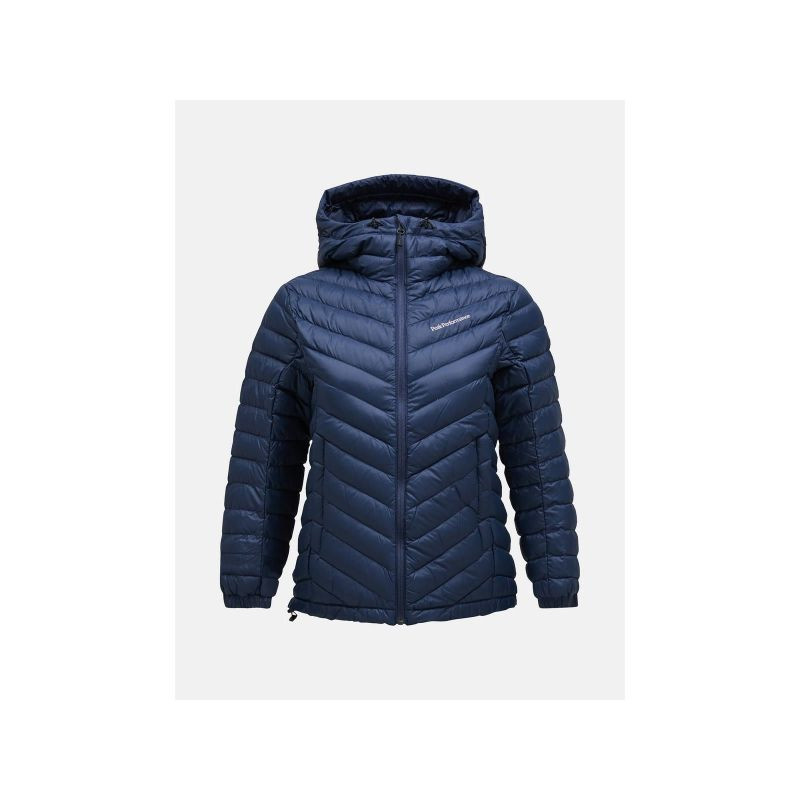 Peak Performance W Frost Down Hood Jacket námořnická modrá s