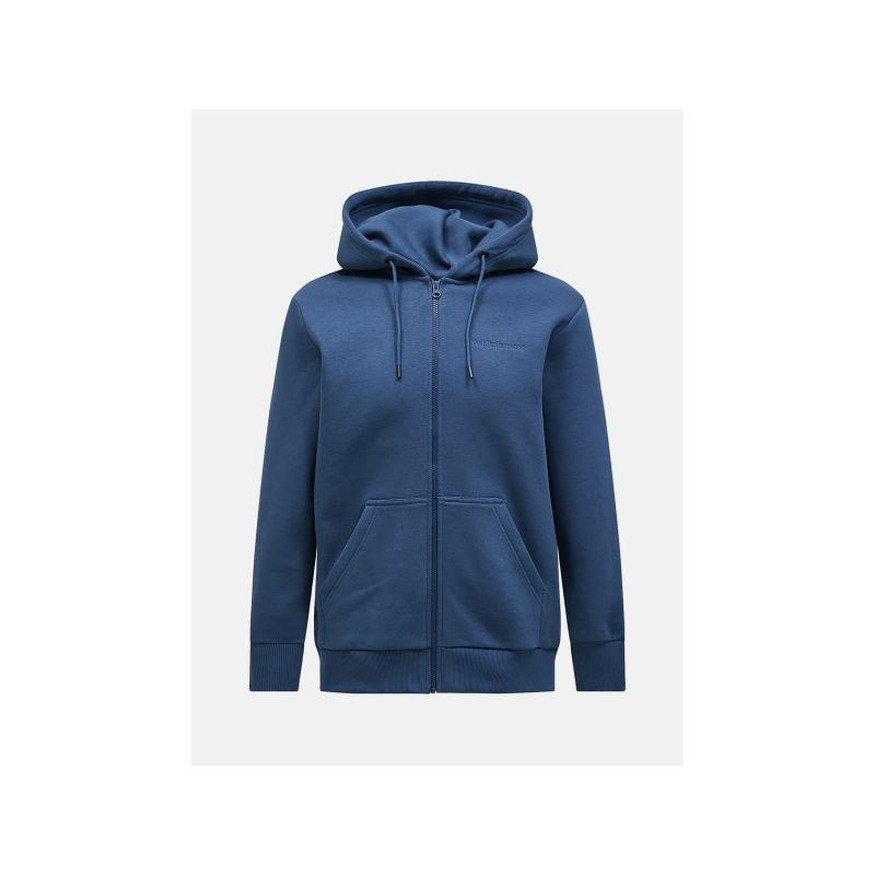Peak Performance M Original Small Logo Zip modrá mikina xxl