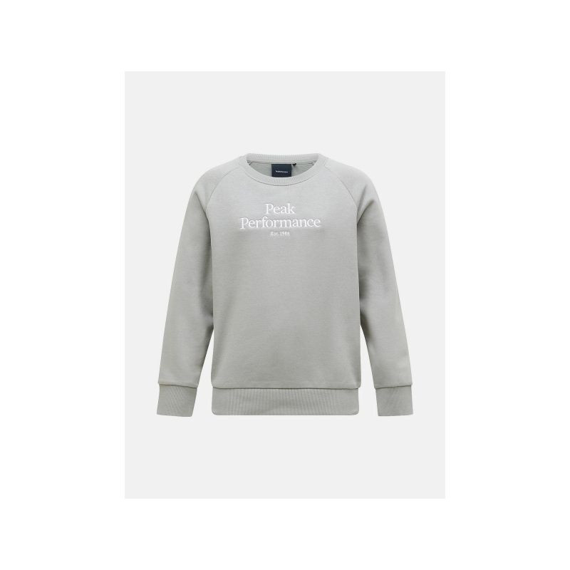 Peak Performance Jr Original Crew zelená mikina 130
