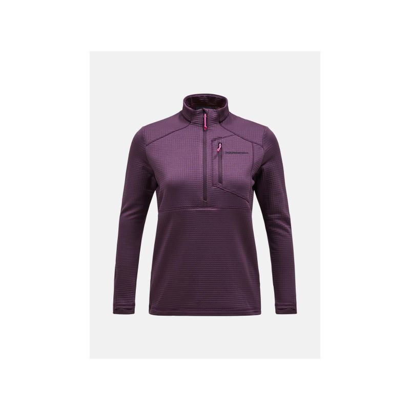 Mikina Peak Performance W Trail Polartec Half Zip fialová L