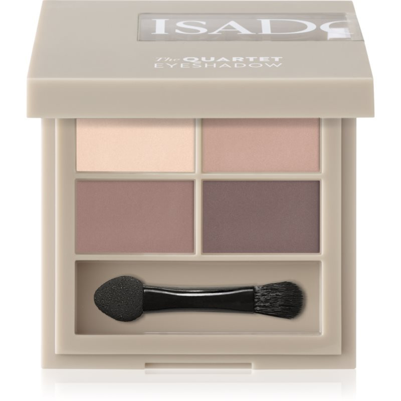 IsaDora The Eyeshadow Quartet paletka očních stínů odstín 01 Muddy Nudes 3.5 g