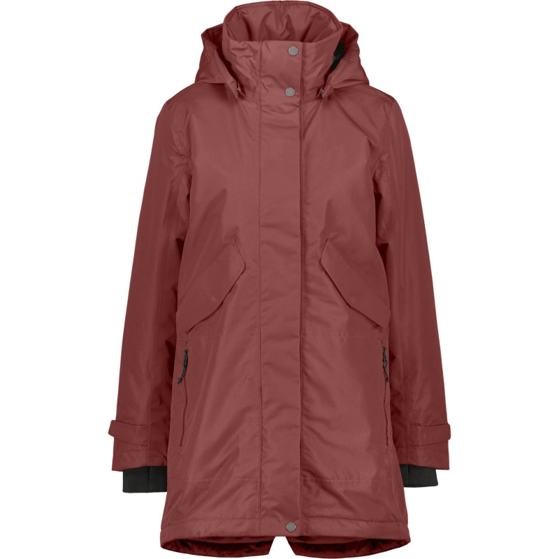 Didriksons Indra, parka, dámská, červená
