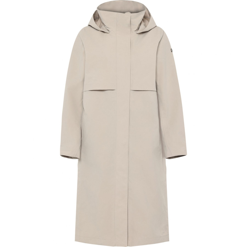 Didriksons Isolde, nepromokavý kabát dámský, clay beige