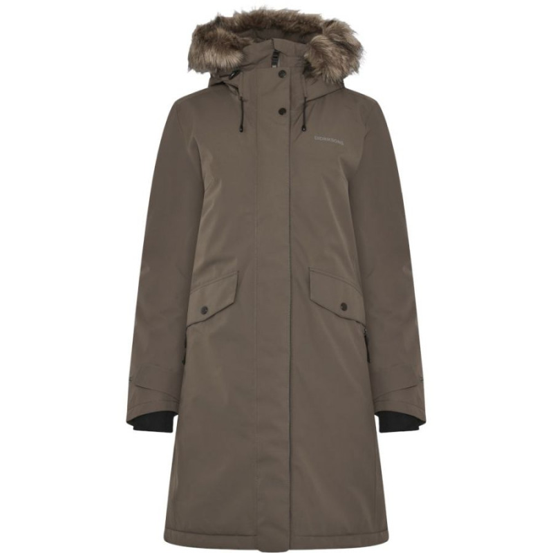 Didriksons Erika, parka, dámská, hnědá