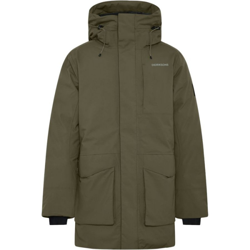 Didriksons Akilles, parka, pánská, tmavě zelená