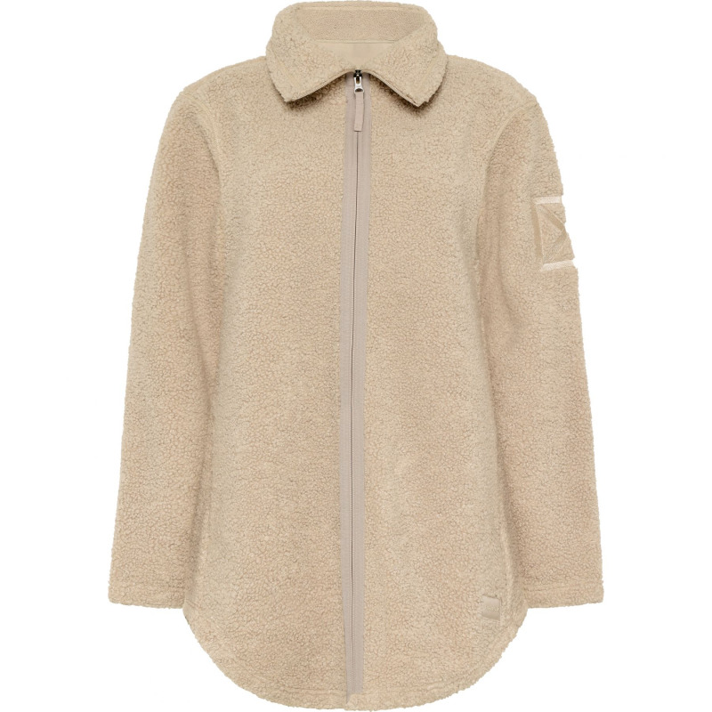 Didriksons Umi, fleecový kabát dámský, clay beige