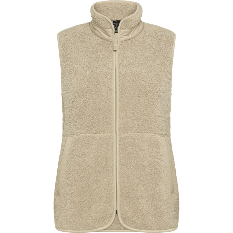 Didriksons Siv, fleecová vesta dámská, clay beige