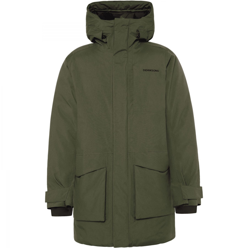 Didriksons Akilles 3, parka, pánská, tmavě zelená