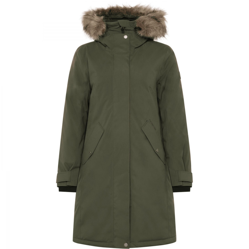 Didriksons Erna 2, parka, dámská, tmavě zelená