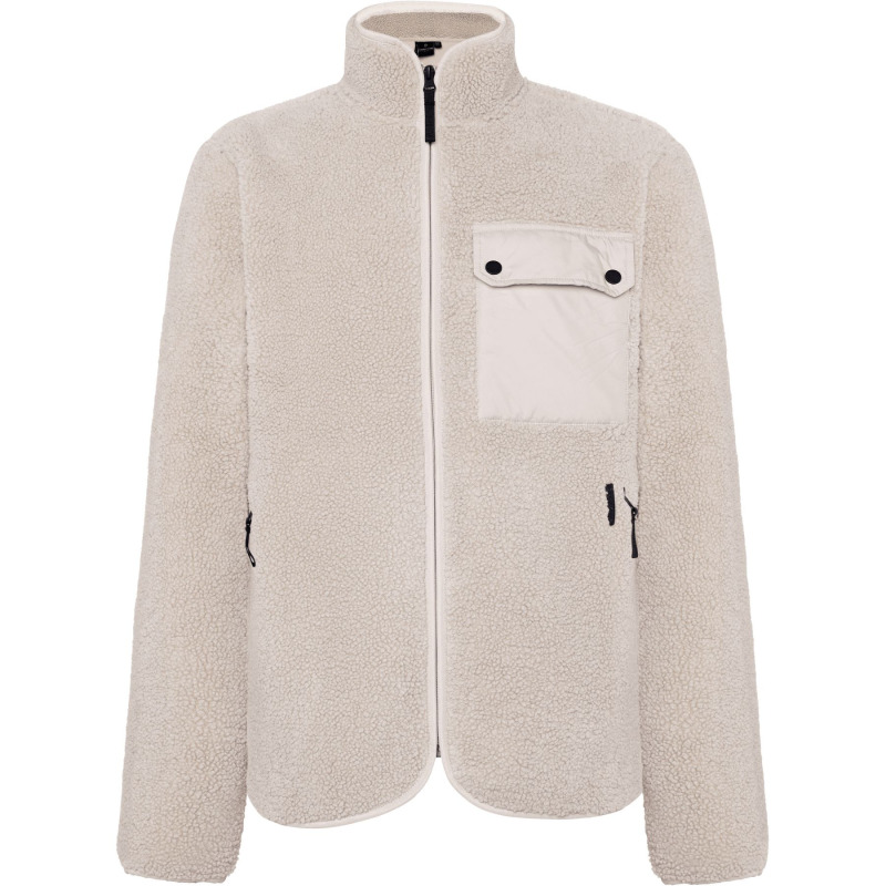Didriksons Peter 3, fleecová bunda, pánská, clay beige