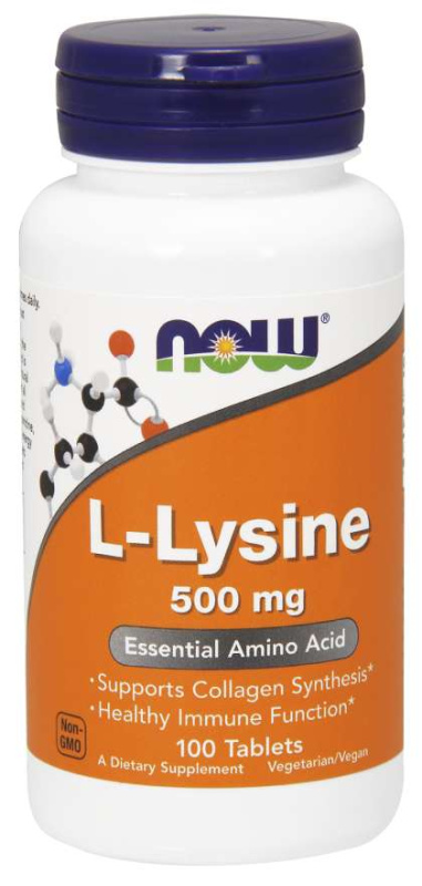 Now Foods L-Lysine 500 mg 100 Veg kapslí