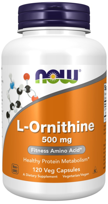 Now Foods L-Ornithine 500 mg 120 kapslí