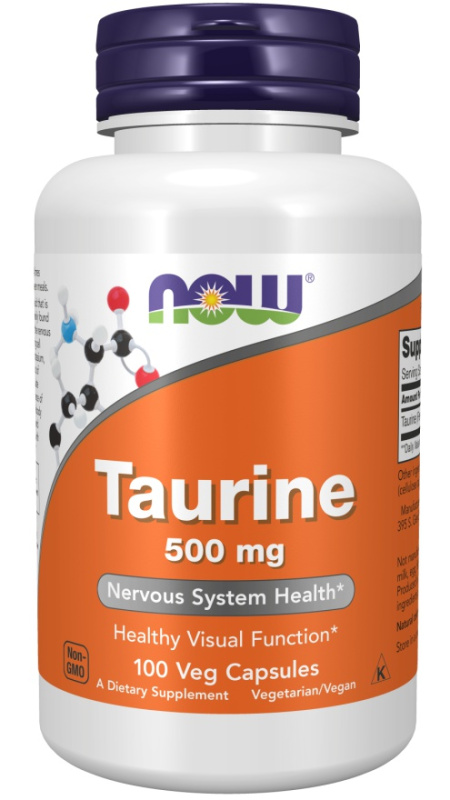 Now Foods Taurine 500mg 100 kapslí