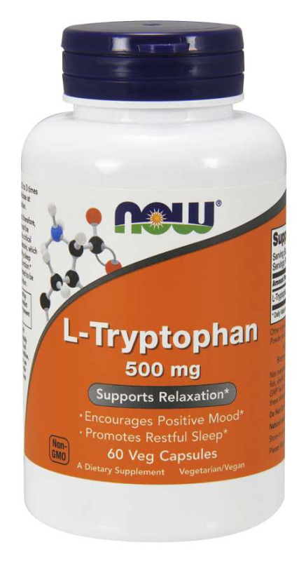 Now Foods L-Tryptophan 500 mg 60 kapslí