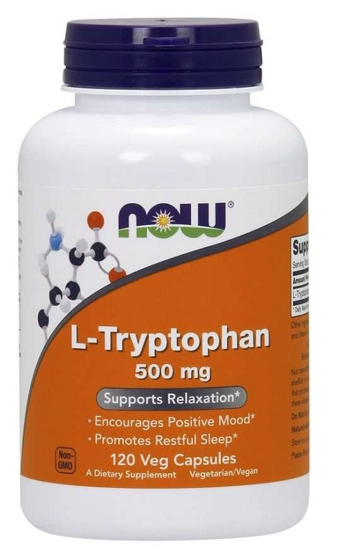 Now Foods L-Tryptophan 500 mg 120 kapslí