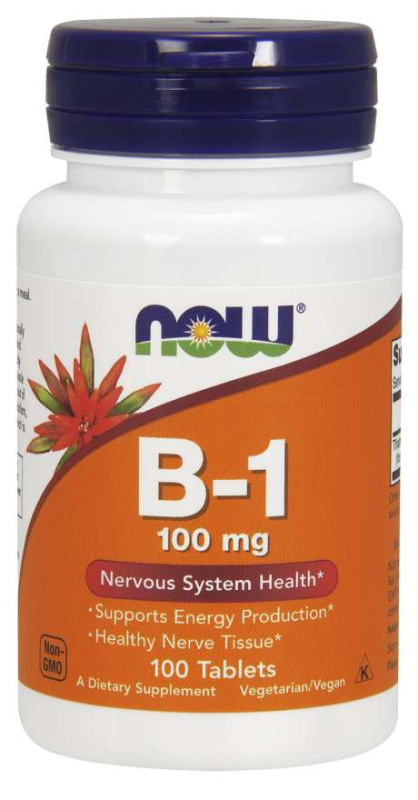 Now Foods Vitamin B1 100 mg 100 tablet