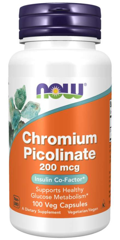 Now Foods Chromium Picolinate 200 mcg 100 kapslí