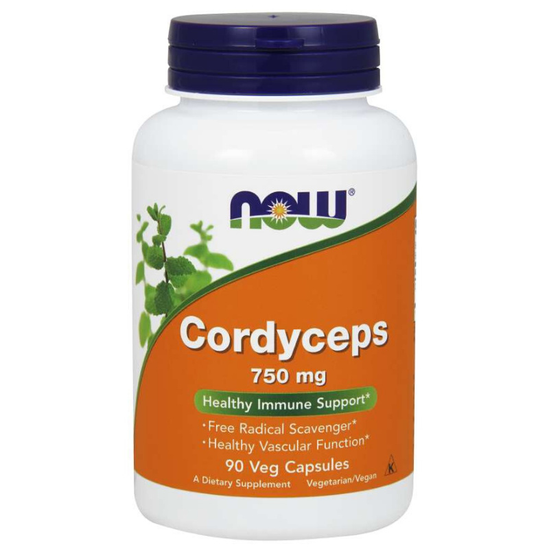 Now Foods Cordyceps 750 mg 90 kapslí