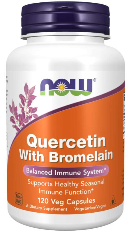 Now Foods Quercetin & Bromelain 120 kapslí