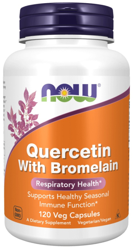 Now Foods Quercetin & Bromelain 120 kapslí