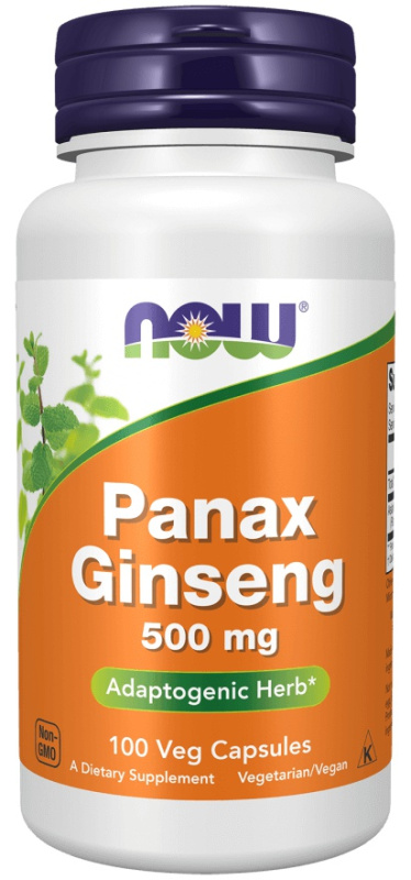 Now Foods Panax Ginseng (ženšen pravý) 500 mg 100 kapslí