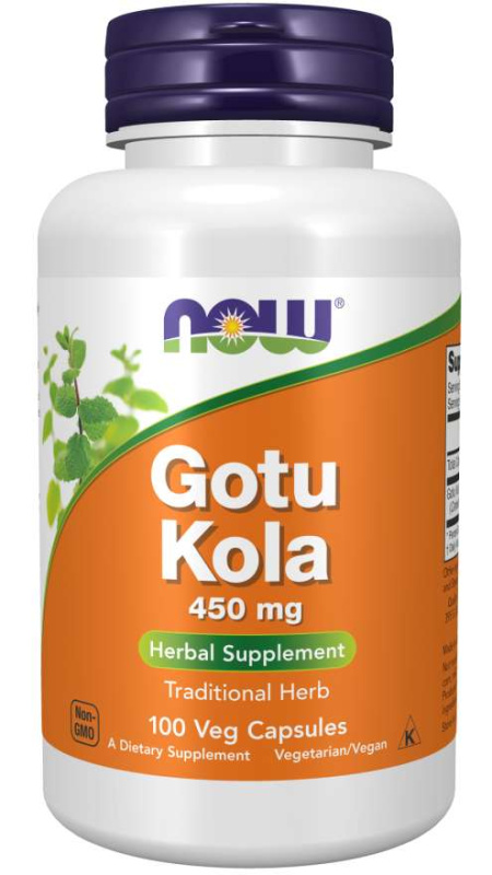 Now Foods Gotu Kola 450 mg 100 kapslí 