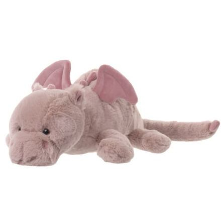 LAYING DRAGO drak růžový ležící (35 cm)