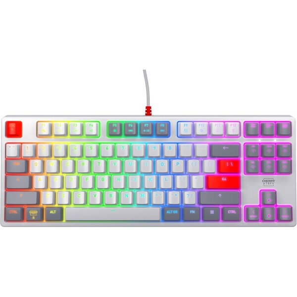 CHERRY XTRFY K4V2 herní klávesnice retro šedá