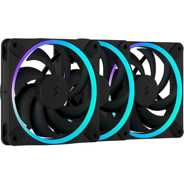 Fractal Design Momentum 12 RGB 3-pack černý (FD-F-MR1-1203) Černá