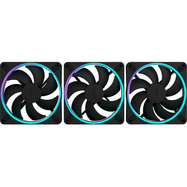 Fractal Design Momentum 14 RGB 3-pack černý (FD-F-MR1-1403) Černá