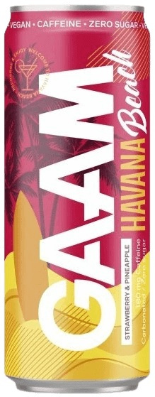 GAAM Energetický Nápoj 330 ml - jahoda/ ananas